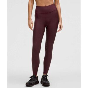 Lululemon Womens Dark Maroon Full-Length Leggings Size 4